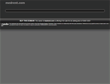 Tablet Screenshot of medrent.com